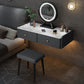 Contemporary Double Drawers Make-up Vanity Marble Makeup Vanity Desk Table Clearhalo 'Bedroom Furniture' 'furn' 'furn_makeup_vanities' 'Furniture' 'Makeup Vanities' 'makeup_vanities' 1200x1200_03e4df19-7a38-471b-8b84-81ecb923c5c2