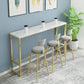 White Faux Marble Table Modern Style Bistro Table with Gold Base Clearhalo 'Bar Furniture' 'Bar Tables' 'bar_tables' 'furn' 'furn_bar_tables' 'Furniture' 'Kitchen & Dining Furniture' 1200x1200_03e726fd-e6c0-47f3-952b-d94251ca25d9