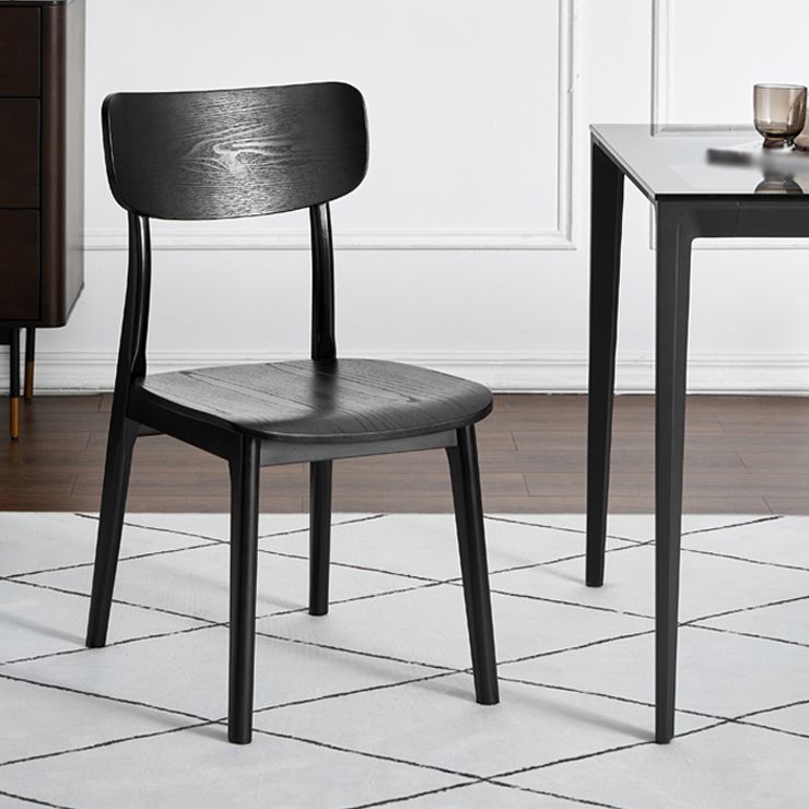 Traditional Wood Dining Armless Chair Open Back Dining Side Chair (Set of 2) Clearhalo ' kitchen&dining_furn' 'Dining Chairs' 'Dining Tables & Seating' 'dining_chair' 'furn' 'furn_dining_chair' 'Furniture' 'furniture_dining_chair' 'Kitchen & Dining Furniture' 'kitchen' 1200x1200_03e78291-392b-4ec1-955b-0c493b4bb120