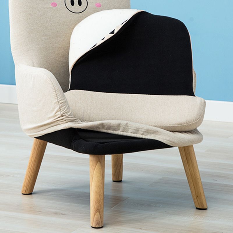 Linen Chair 18.5" L x19.6" W x28.3" H Arms Included Chair for Living Room Clearhalo 'Accent Chairs' 'accent_chairs' 'Chairs & Seating' 'Furniture' 'furniture_accent_chairs' 'Living Room Furniture' 1200x1200_03e7a875-6b65-4bb8-9137-5151a2298528