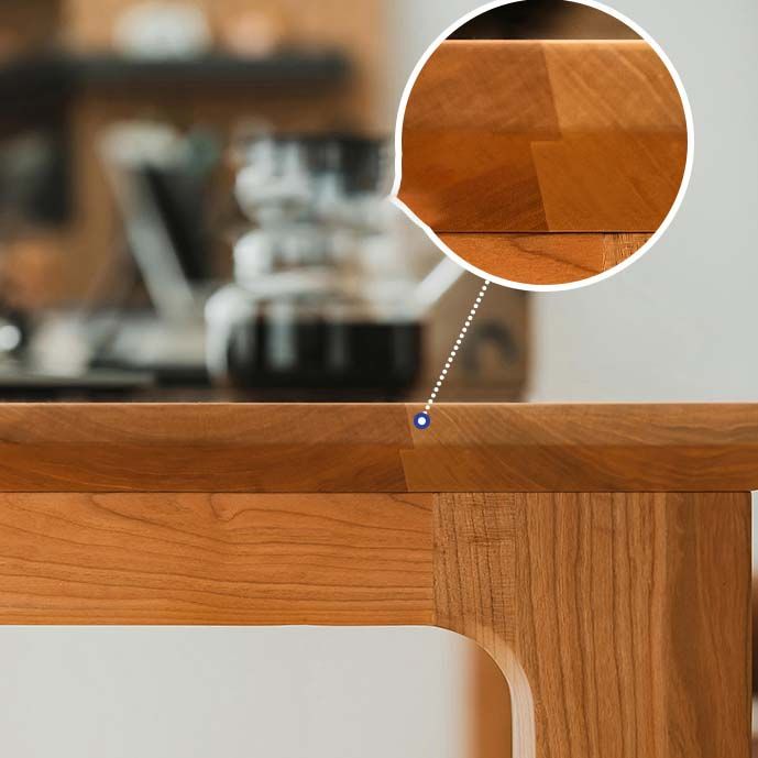 Mesa de comedor con pedestal doble de estilo moderno, mesa de madera de pino para comedor