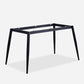Rectangle 4 Legs Industrial Style Dining Table Sintered Stone Fixed Table for Kitchen Clearhalo ' dining_table' 'Dining Tables & Seating' 'Dining Tables' 'furn' 'furn_dining_table' 'Furniture' 'furniture_dining_table' 'Kitchen & Dining Furniture' 'kitchen&dining_furn' 'kitchen' 'kitchen_dining_table' 1200x1200_03eb05c7-c938-4b11-9179-479ea2eabd88