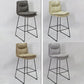 Metal Contemporary Kitchen Dining Room Armless Stool Low Back Bar Stool Clearhalo 'Bar Furniture' 'Bar Stools' 'bar_stools' 'Furniture' 'furniture_bar_stools' 'Kitchen & Dining Furniture' 1200x1200_03ec7437-234f-4626-8cb5-b874e5a41a48
