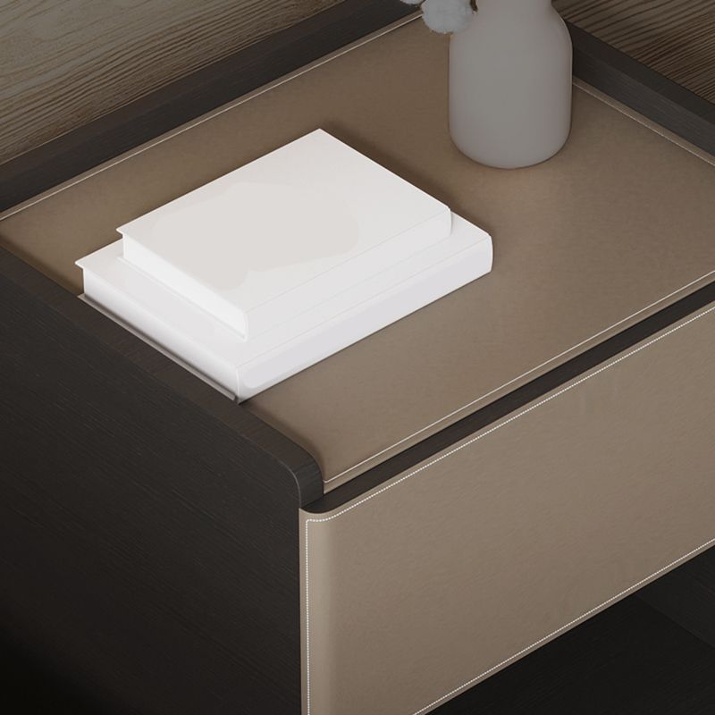 20 "lang 1 - lade nachtkastje modern faux lederen nachtkastje