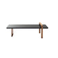 Contemporary Coffee Cocktail Table  Solid Wood Coffee  End Table