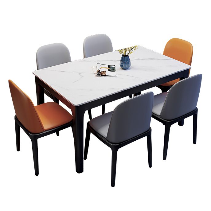 Rectangle Dining Site Table Midcentury Style Stone Dining Room Collection for Indoor Clearhalo ' dining_table' 'Dining Tables & Seating' 'Dining Tables' 'furn' 'furn_dining_table' 'Furniture' 'furniture_dining_table' 'Kitchen & Dining Furniture' 'kitchen&dining_furn' 'kitchen' 'kitchen_dining_table' 1200x1200_03efb328-d0f5-43d4-97a6-acd3ffd38b3c