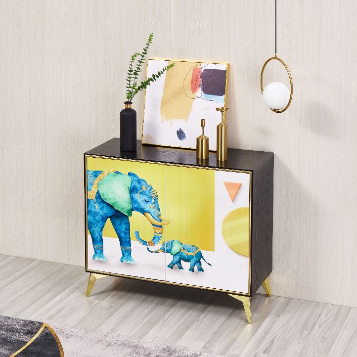 Cabinets Living Room Buffet Stand Wood Adjustable Shelving Buffet Table Clearhalo 'buffet_sideboard' 'Buffets & Sideboards' 'furn' 'furn_buffet_sideboard' 'Furniture' 'furniture_buffet_sideboard' 'Kitchen & Dining Furniture' 1200x1200_03f241c6-a4d9-4a9d-ab9c-87ca1b054acc