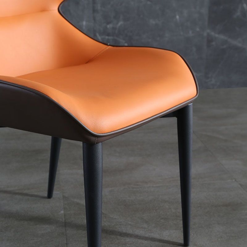 Modern Design Wingback Chair for Home Leather Dining Side Chairs Clearhalo ' kitchen&dining_furn' 'Dining Chairs' 'Dining Tables & Seating' 'dining_chair' 'furn' 'furn_dining_chair' 'Furniture' 'furniture_dining_chair' 'Kitchen & Dining Furniture' 'kitchen' 1200x1200_03f33c7f-abdb-4d9e-8c1d-e6340106221d