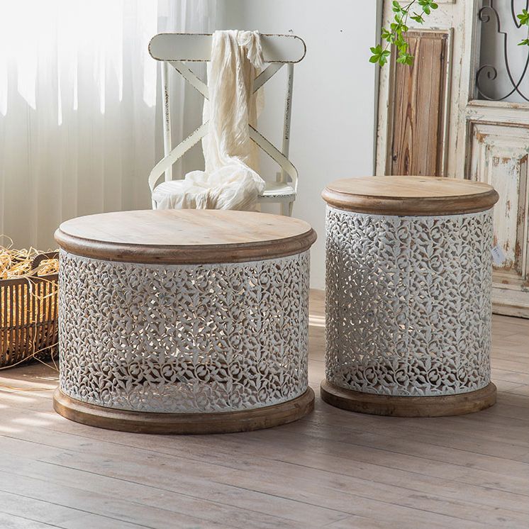 Tavolino in campagna francese in campagna tavolino in legno massiccio