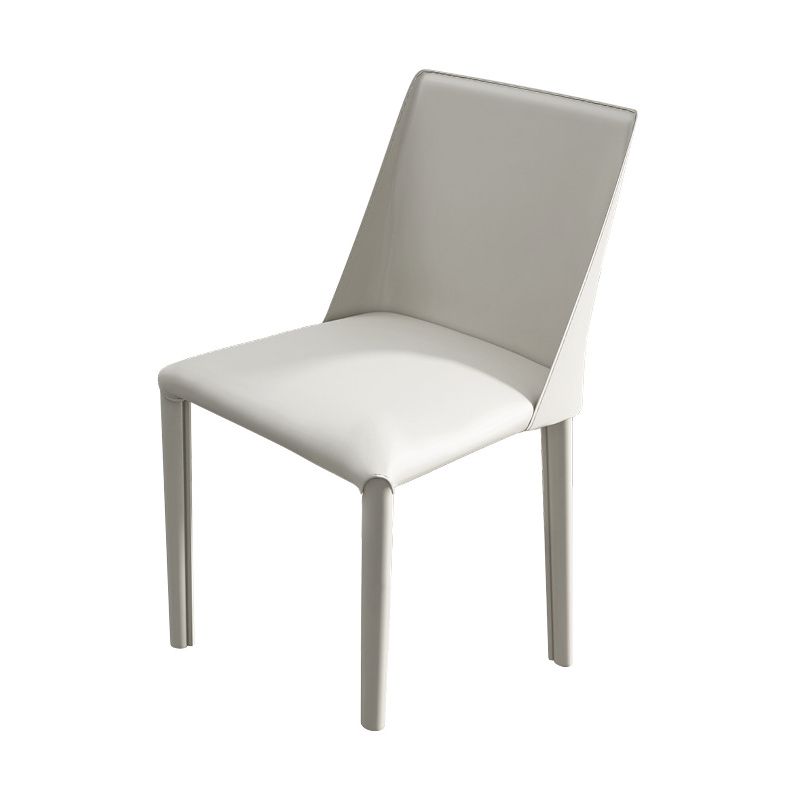 Contemporary Solid Back Dining Side Chairs Leather Dining Chairs for Kitchen (Set of 2) Clearhalo ' kitchen&dining_furn' 'Dining Chairs' 'Dining Tables & Seating' 'dining_chair' 'furn' 'furn_dining_chair' 'Furniture' 'furniture_dining_chair' 'Kitchen & Dining Furniture' 'kitchen' 1200x1200_03f5c05a-3ae5-47c6-b2ac-b8f0c749c714