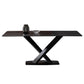 Modern Style Black Sintered Stone Dining Table Set Rectangle 1/4/5 Pieces Dining Set Clearhalo 'Dining Room Sets' 'Dining Tables & Seating' 'dining_room_set' 'furn' 'furn_dining_room_set' 'Furniture' 'Kitchen & Dining Furniture' 1200x1200_03f8fcd4-ce13-4267-983f-795a849b7672