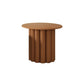 Skandinavischer runder Couchtisch aus Holz mit 4 Beinen / Sockel-Cocktailtisch