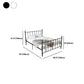Poster Metal Bed 41 inch With Headboard and Footboard Rectangular Headboard