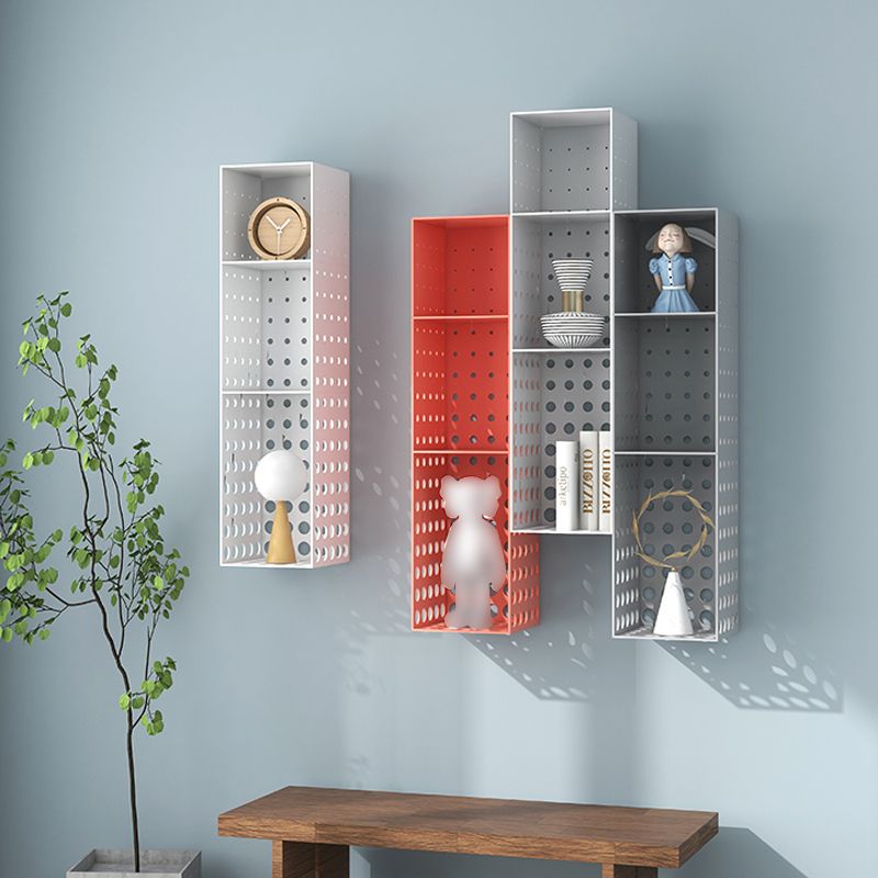 Contemporary Wall Unit Bookshelf Iron Horizontal Shelf,39.4"L x 9.8"W x 9.8"H Clearhalo 'Bookcases' 'furn' 'furn_bookcases' 'Furniture' 'furniture_bookcases' 'kitchen' 'kitchen_bookcases' 'Living Room Furniture' 'Office Furniture' 1200x1200_03fa2d28-af15-440c-aa8b-8090b45e28f5