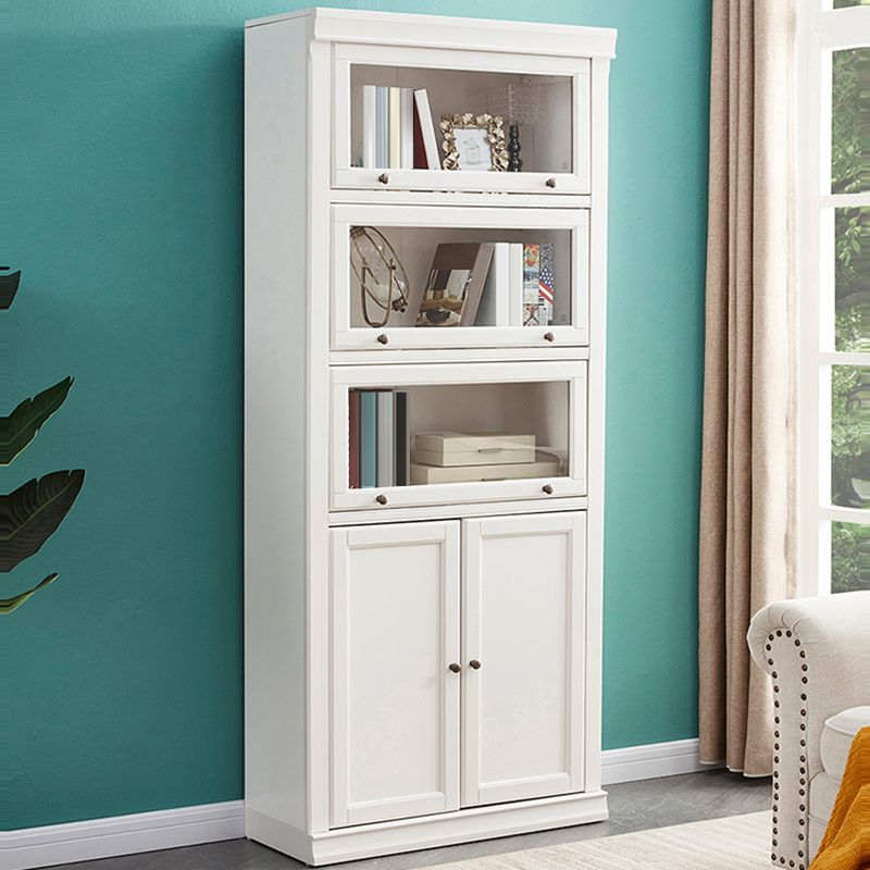 Contemporary Bookshelf With Doors Vertical Bookcase for Office Use Clearhalo 'Bookcases' 'furn' 'furn_bookcases' 'Furniture' 'furniture_bookcases' 'Office Furniture' 1200x1200_03fa38c8-2012-4051-b18a-a8d050162c2a