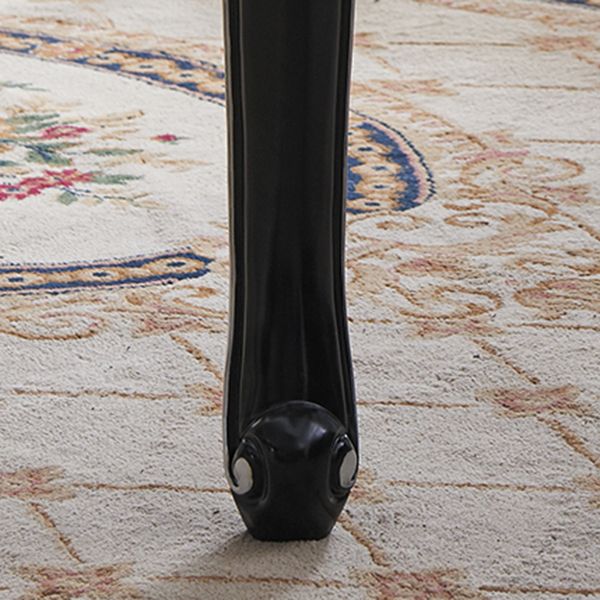 Mesa de comedor blanca rectangular Mesa de piedra victoriana con 4 patas