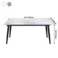 Industrial Sintered Stone Dining Table Carbon Steel Base Rectangle Table for Home Clearhalo ' dining_table' 'Dining Tables & Seating' 'Dining Tables' 'furn' 'furn_dining_table' 'Furniture' 'furniture_dining_table' 'Kitchen & Dining Furniture' 'kitchen&dining_furn' 'kitchen' 'kitchen_dining_table' 1200x1200_03fe4b25-e544-448e-b3bf-e61a7d8d0794