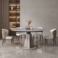 Luxury Sintered Stone Top Table Extendable Round Table with Pedestal Base