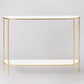31.5-inch Tall Modern Console Table Half Moon Accent Table for Hall
