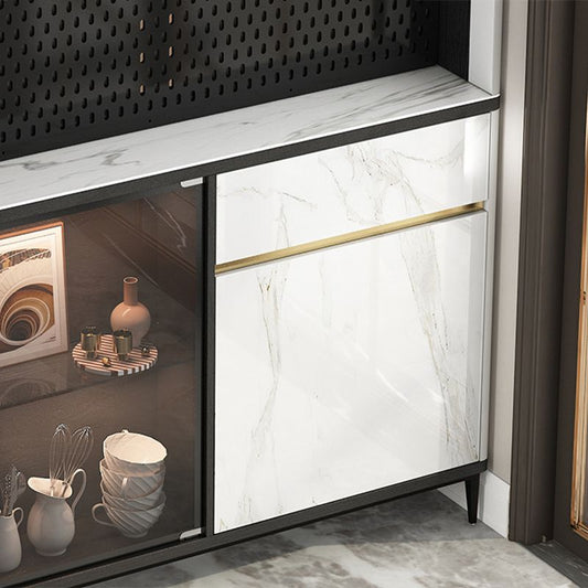 Porta di vetro in legno artificiale SIGHTRATTURA MODERNO SERVER SERVER CON POSSIMENTO PER CUSCINA