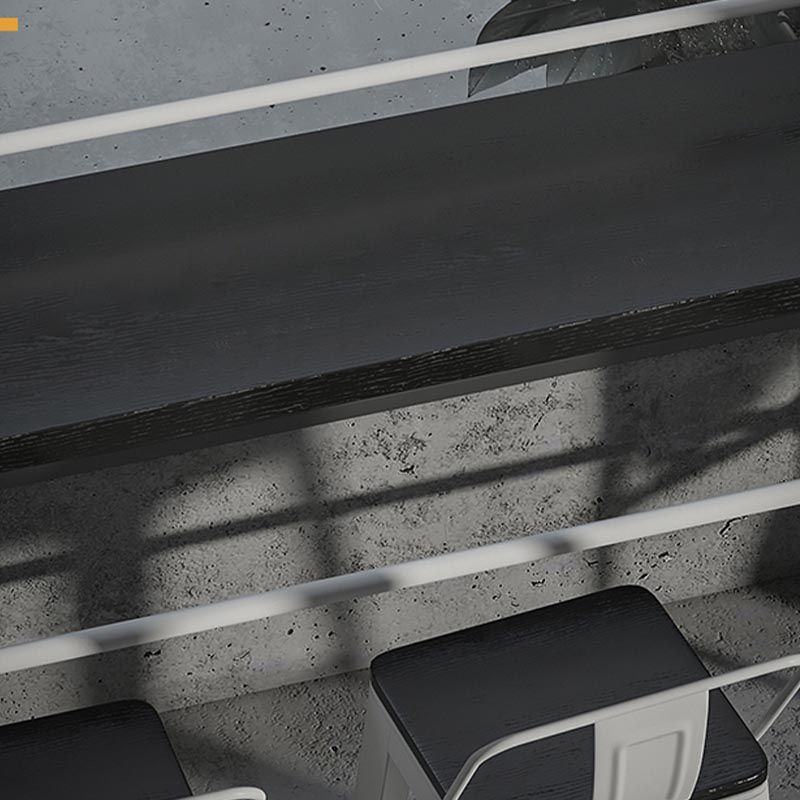 Industrial Rectangle Wood Bar Table 42-inch Height Water Pipe Pedestal Bistro Table Clearhalo 'Bar Furniture' 'Bar Tables' 'bar_tables' 'furn' 'furn_bar_tables' 'Furniture' 'Kitchen & Dining Furniture' 1200x1200_0400a602-e4c5-497f-870d-bff5bec7f03f