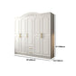 French Country Wardrobe White Colour Wooden Wardrobe Closet With 2 Drawers