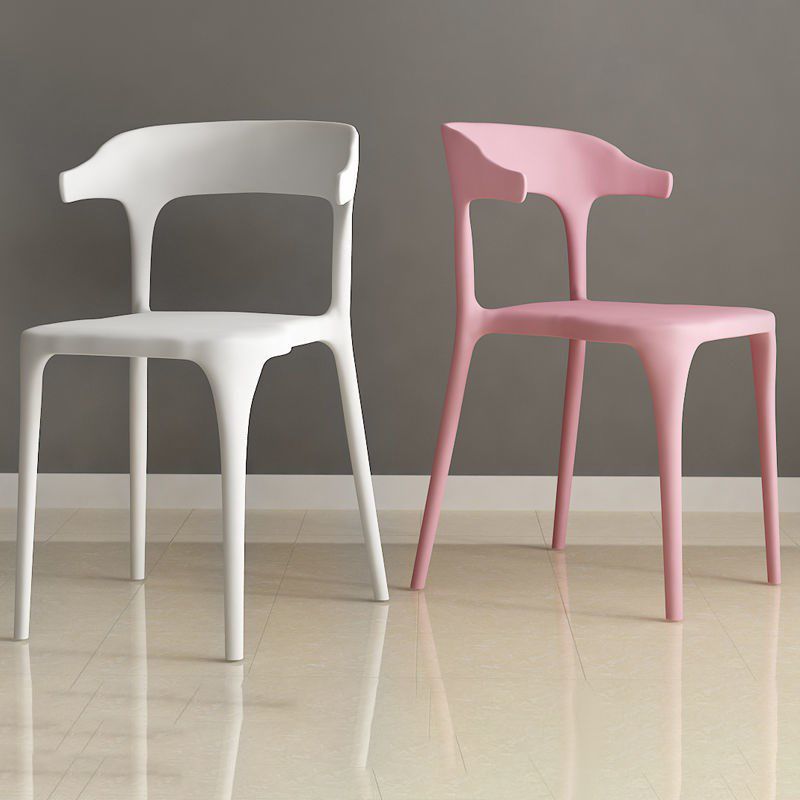 Contemporary Chair Dining Armless Chair for Kitchen with Plastic Legs Clearhalo 'Dining Chairs' 'Dining Tables & Seating' 'dining_chair' 'furn' 'furn_dining_chair' 'Furniture' 'furniture_dining_chair' 'Kitchen & Dining Furniture' 1200x1200_0403b360-0346-4c4e-9a0b-ec9a16ccca68