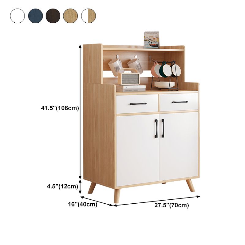 Wood Kitchen Sideboard Cabinet Modern Credenza with Drawer and Storage Clearhalo 'buffet_sideboard' 'Buffets & Sideboards' 'furn' 'furn_buffet_sideboard' 'Furniture' 'furniture_buffet_sideboard' 'Kitchen & Dining Furniture' 1200x1200_04048232-fc11-4364-8901-f909c441bcde