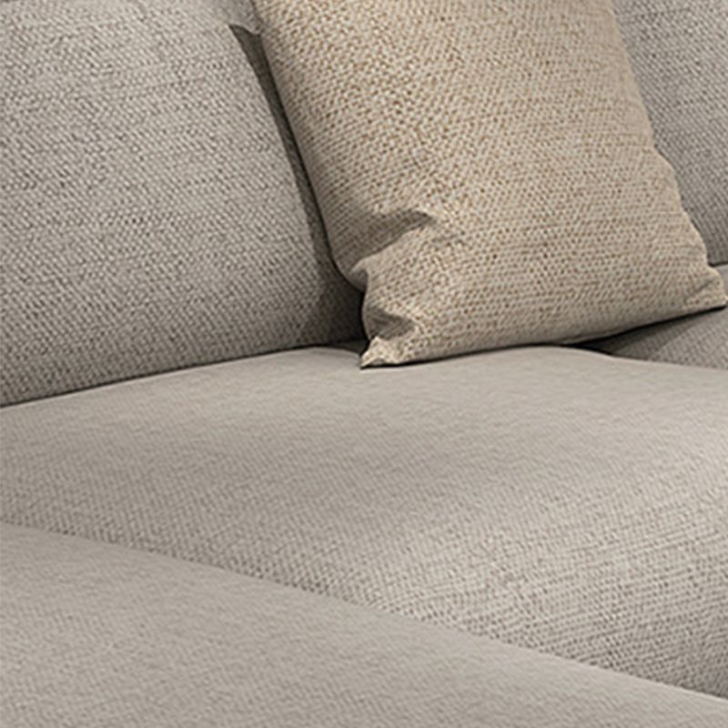 Braccio quadrato sezionale a 4 posti a 4 posti sezionale con 4 cuscini