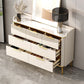 Glam Stone Chest Bedroom Storage Chest in White with Metal Legs Clearhalo 'Bedroom Furniture' 'Dressers & Chests' 'dressers_chests' 'furn' 'furn_dressers_chests' 'Furniture' 1200x1200_0405a165-150d-47f9-b22b-d1d696c536fb