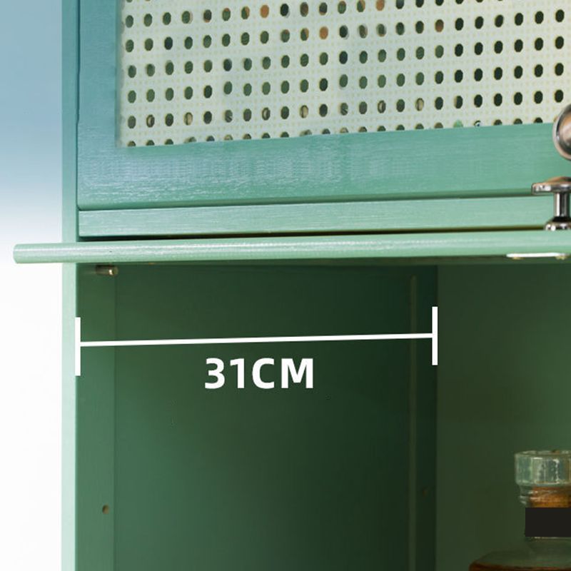 13" Wide Steel 3/4/5 - Door Accent Cabinet, With Rattan, Green Clearhalo 'Cabinets & Chests' 'cabinets_chests' 'furn' 'furn_cabinets_chests' 'Furniture' 'Living Room Furniture' 1200x1200_04067ac6-2b12-454e-88f0-08a03833c577