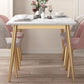 Traditional Luxury Rectangle 4-foot Dining Site Table Stone Dining Room Collection Clearhalo ' dining_table' 'Dining Tables & Seating' 'Dining Tables' 'furn' 'furn_dining_table' 'Furniture' 'furniture_dining_table' 'Kitchen & Dining Furniture' 'kitchen&dining_furn' 'kitchen' 'kitchen_dining_table' 1200x1200_04069a8a-9066-401f-8a4f-a7f02bf119a2