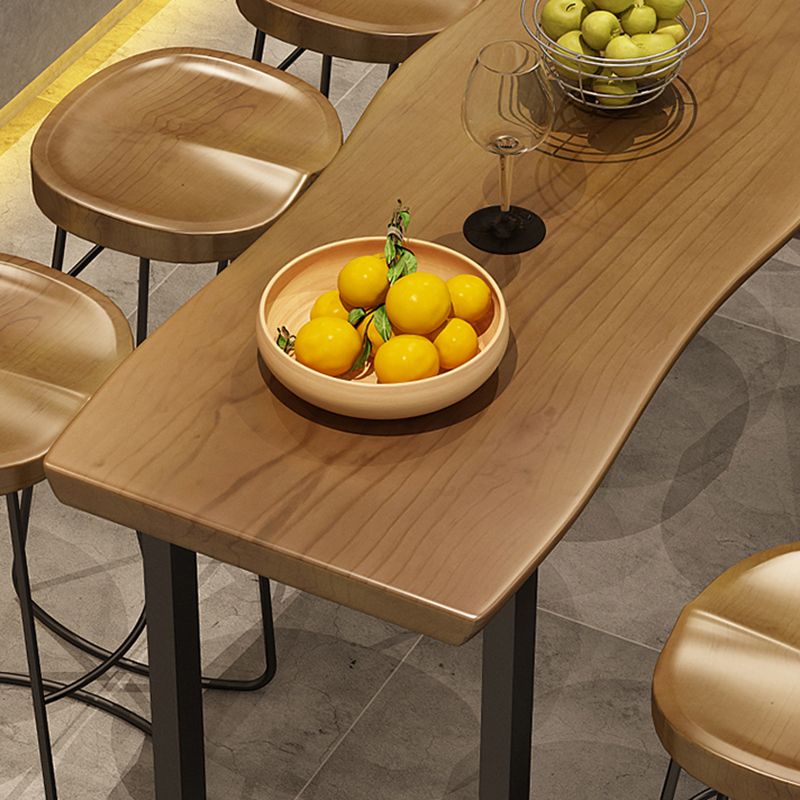 Modern 1/9 Pieces Bar Table Set Rectangle Wood Counter Table with High Stools for Balcony Clearhalo 'Bar Furniture' 'furn' 'furn_home_bar_bar_sets' 'Furniture' 'Home Bars & Bar Sets' 'home_bar_bar_sets' 'Kitchen & Dining Furniture' 1200x1200_04075fc4-0da8-4163-9bc2-cb76b955abac