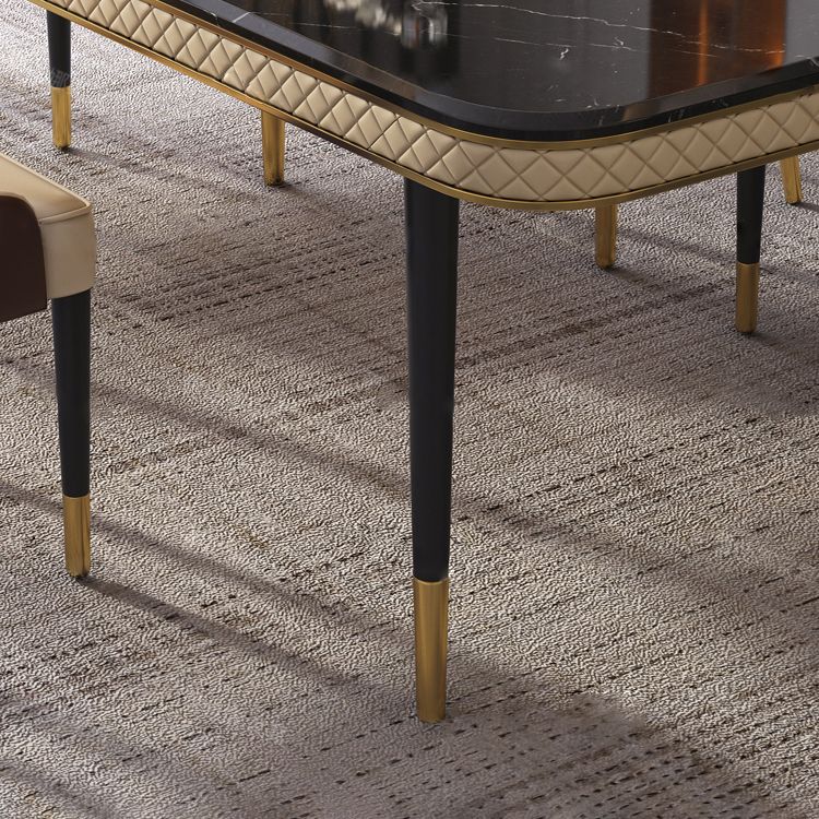 Dining Room Sets Contemporary with Sintered Stone Table and Cushion Chairs Clearhalo 'Dining Room Sets' 'Dining Tables & Seating' 'dining_room_set' 'furn' 'furn_dining_room_set' 'Furniture' 'furniture_dining_room_set' 'Kitchen & Dining Furniture' 'kitchen&dining_furn' 'kitchen' 1200x1200_040ad6bd-2d6b-421f-8d81-452278ed7ee0