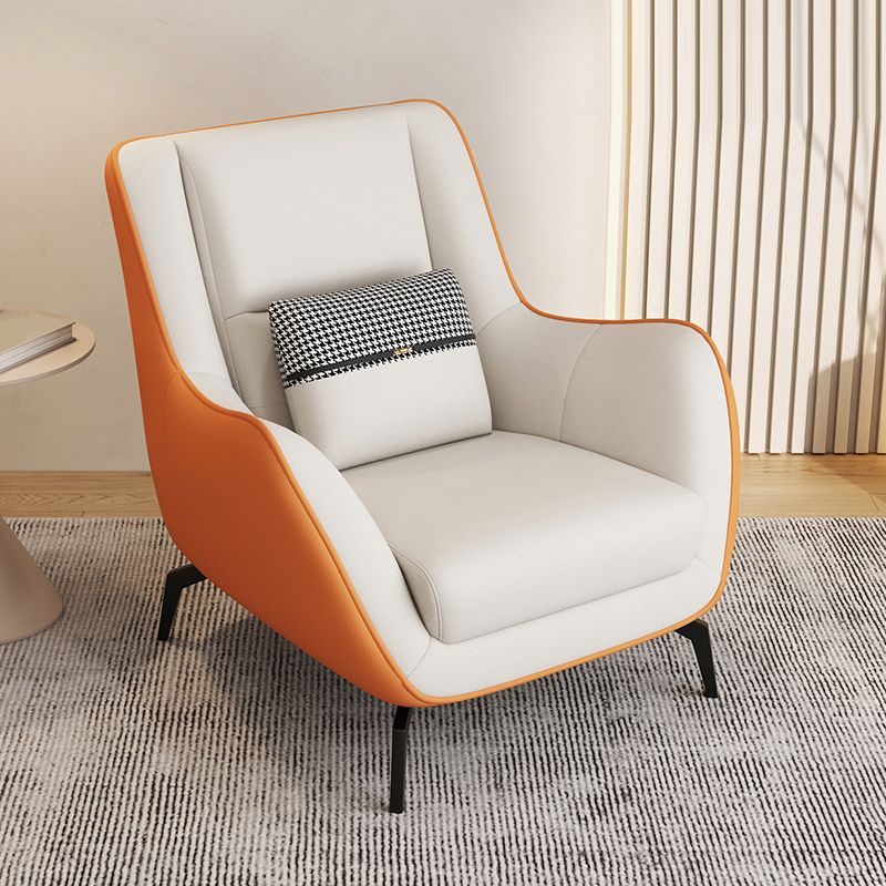 Mid-Century Modern Accent Chair Cushion Back Basic Four Legs Arms Included Armchair Clearhalo 'Accent Chairs' 'accent_chairs' 'Chairs & Seating' 'furn' 'furn_accent_chairs' 'Furniture' 'Living Room Furniture' 1200x1200_040b12d5-213d-4aa4-9403-61f5f5483078