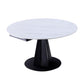 Modern Round Stone Table Standard Height Table Dining with Pedestal Base