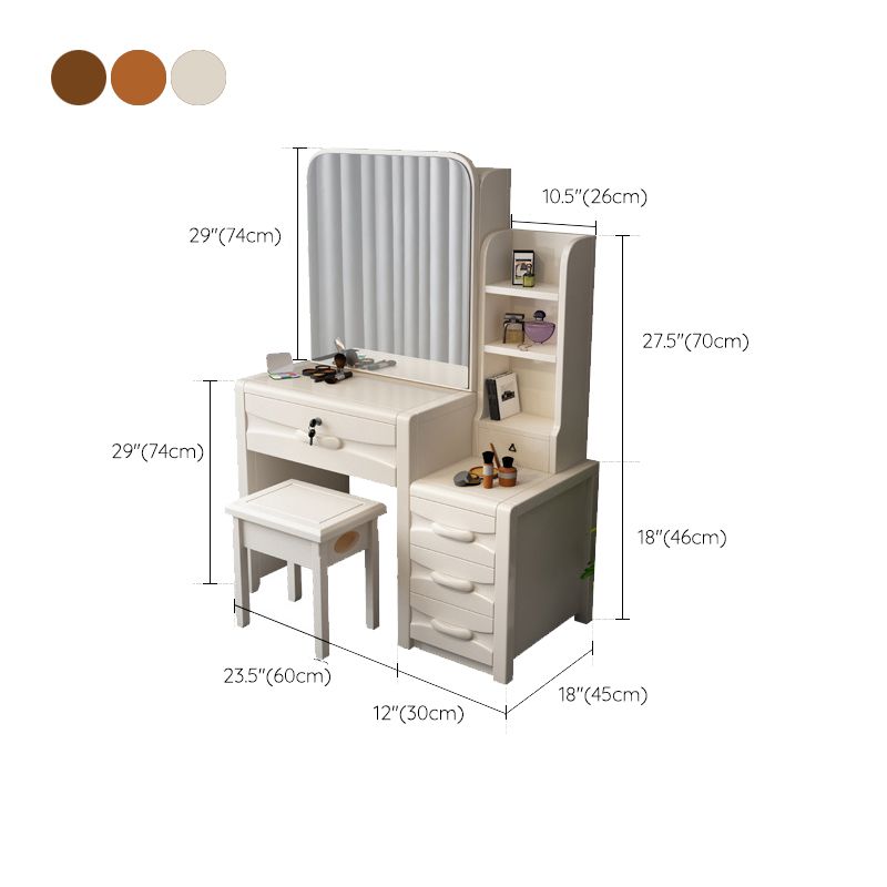 Traditioneller Stil 17.71 "Weitmaser Holz -Waschtisch mit Schubladen