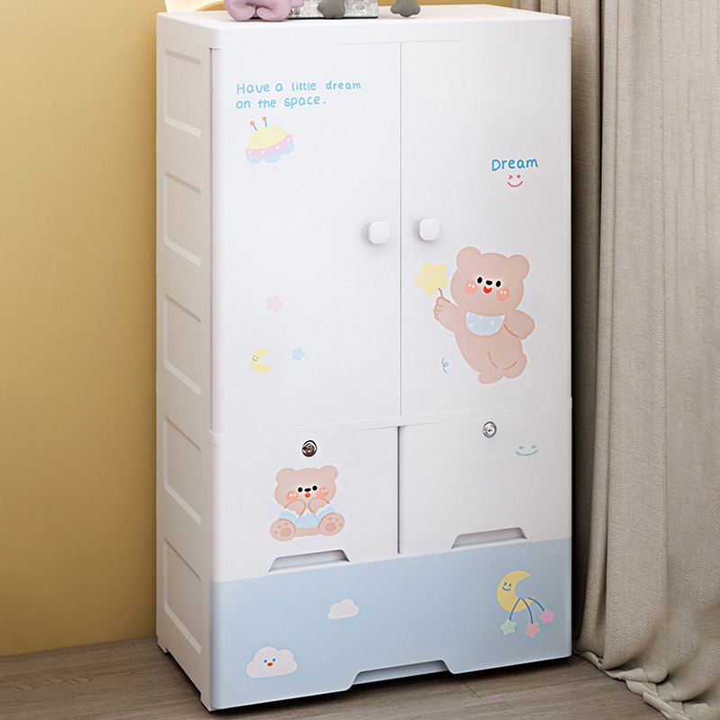 Zeitgenössischer Lagerschrank mit Schubladen Plastikschrank für Schlafzimmer