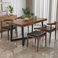 Industrial Solid Wood Dining Table Brown Rectangle Table with Metal Base for Dinning Room Clearhalo ' dining_table' 'Dining Tables & Seating' 'Dining Tables' 'furn' 'furn_dining_table' 'Furniture' 'furniture_dining_table' 'Kitchen & Dining Furniture' 'kitchen&dining_furn' 'kitchen' 'kitchen_dining_table' 1200x1200_040ce23b-38b6-45af-a61a-6626393ac3f8
