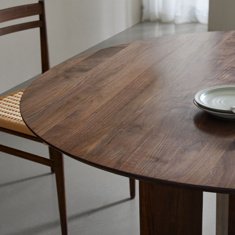 Dinner Kitchen Table Dining Room Round Wood Top Dining Table Clearhalo 'Dining Tables & Seating' 'Dining Tables' 'dining_table' 'furn' 'furn_dining_table' 'Furniture' 'Kitchen & Dining Furniture' 1200x1200_040d238f-ce59-4f1e-80f6-64aa81065ef1