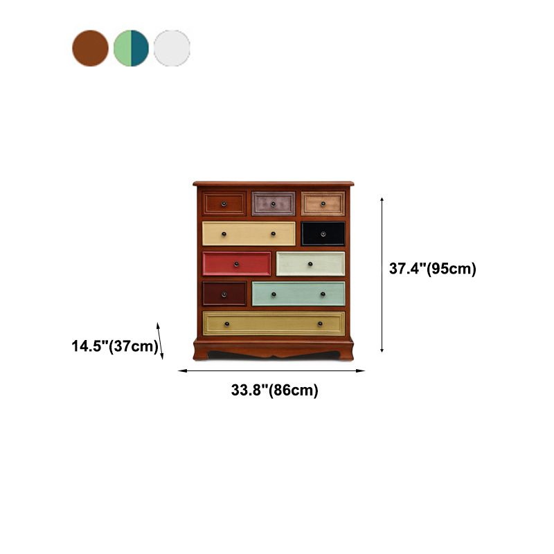 Houten opbergkast dressoir retro stijl slaapkamer opbergkast met laden