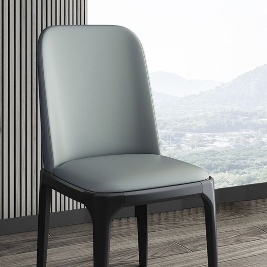 Modern Style Parsons Chairs Faux Leather Dining Chair for Dining Room