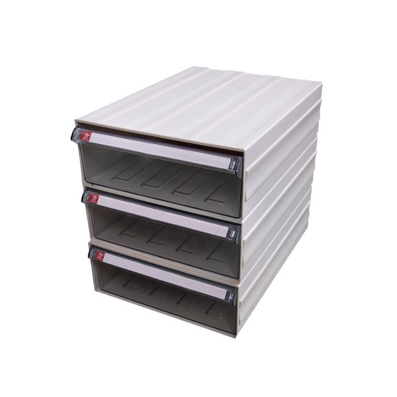 Archivo moderno de gabinete de plástico con cajones para el hogar u oficina