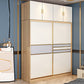 Engineered Wood Wardrobe Armoire with Garment Rod Modern Wardrobe Cabinet