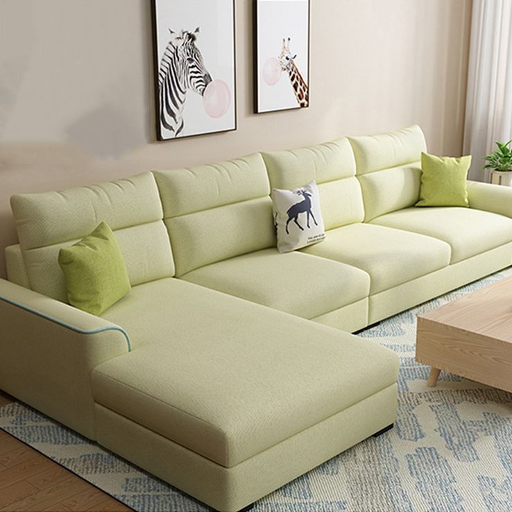 Modular Sewn Pillow Back Bench Seating Recessed Arm Assembled Settee Furniture Clearhalo 'furn' 'furn_sectionals' 'Furniture' 'furniture_sectionals' 'kitchen' 'kitchen_sectionals' 'Living Room Furniture' 'Sectionals' 1200x1200_041283c3-b9d5-4bbb-9ae4-5a9251f8633b