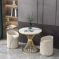 White Faux Marble Dining Table Traditional Luxury Round Table for Home Clearhalo 'Dining Tables & Seating' 'Dining Tables' 'dining_table' 'furn' 'furn_dining_table' 'Furniture' 'Kitchen & Dining Furniture' 1200x1200_0412e5af-89b7-4587-b993-bfb7806a5313