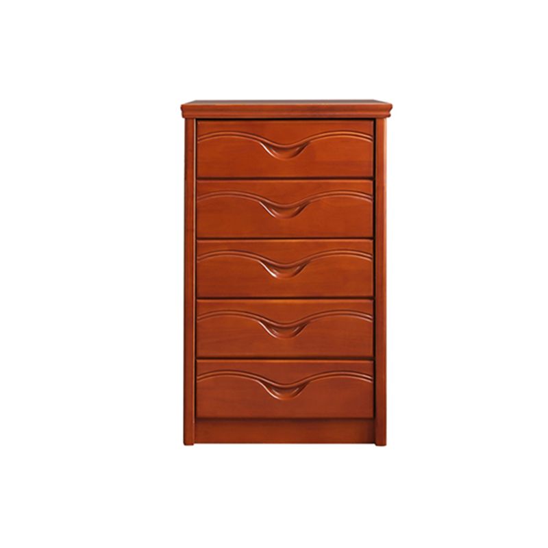 Mid-Century Modern Brown Accent Chest with Drawers Chest in Rubberwood Clearhalo 'Cabinets & Chests' 'cabinets_chests' 'furn' 'furn_cabinets_chests' 'Furniture' 'Living Room Furniture' 1200x1200_04143070-0f1d-4989-9b19-526cc31c121f