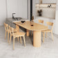 Modern Style Wood Dining Table 3 Legs Dinette Table for Dining Room