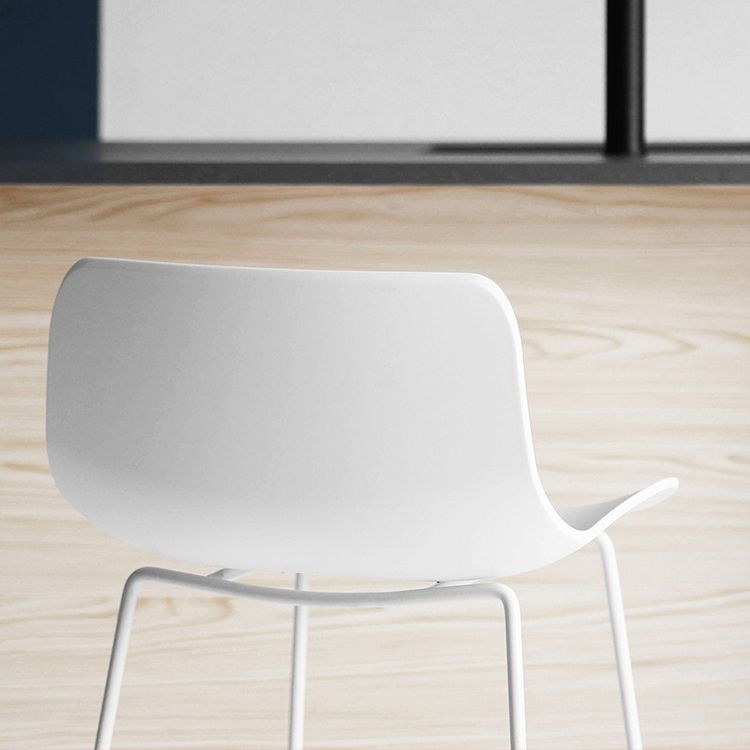 Contemporary Plastic Barstool Bristol Bar Stool With Metal Legs and Low Back Clearhalo 'Bar Furniture' 'Bar Stools' 'bar_stools' 'furn' 'furn_bar_stools' 'furniture_bar_stools' 'Kitchen & Dining Furniture' 'kitchen&dining_furn' 'kitchen' 'kitchen_furn' Furniture' 1200x1200_04156a59-9d8e-4ce5-a23a-7bf9ab8bc564