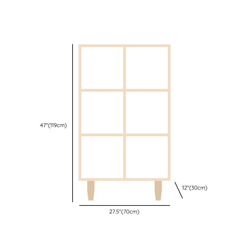 Natural Standard Bookshelf Wooden Contemporary Bookcase with Shelves Clearhalo 'Bookcases' 'furn' 'furn_bookcases' 'Furniture' 'Office Furniture' 1200x1200_0415886b-2983-4223-bf4c-b59db212f3cc